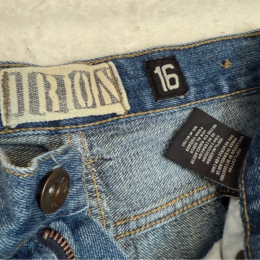 Y2K Baggy Jeans, Wide Leg, Mid Rise, Carpenter/Skater style, Petite/Ankle Crop - Picture 6 of 12